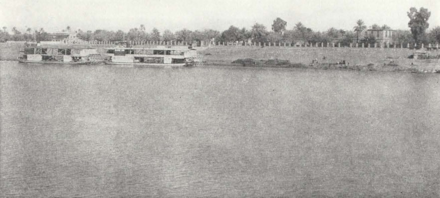 View of the riverside of the Garden of Riḍván, Baghdád